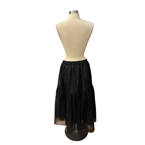 Scoop NYC Black Tulle Tiered Maxi Skirt Size Large (12-14) - Picture 5 of 5